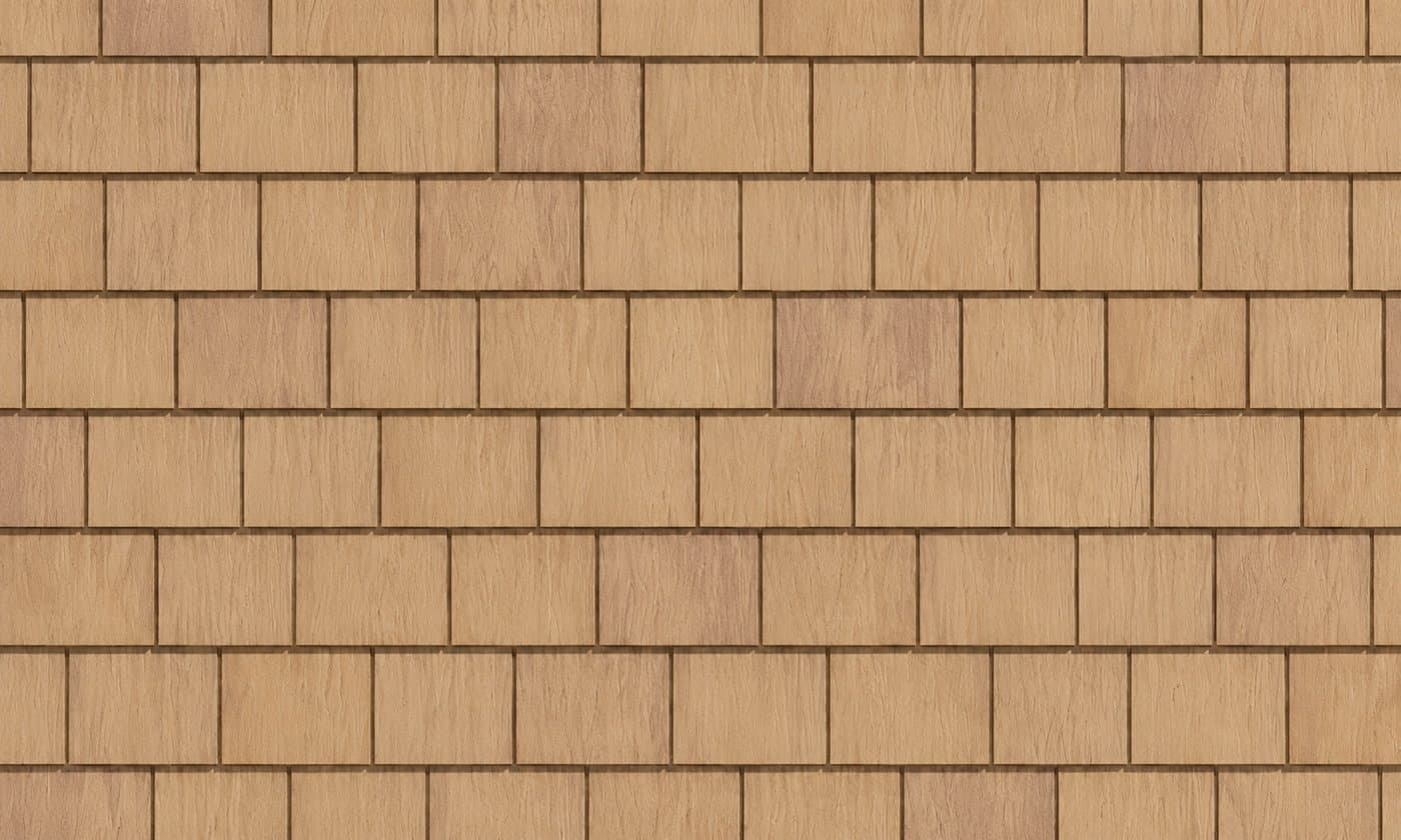 CertainTeed Cedar Impressions Individual 5 inch polymer shingle siding installed on a home exterior