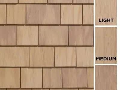 Cedar Impressions® Individual 5" Shingle Siding - Cedar Blend