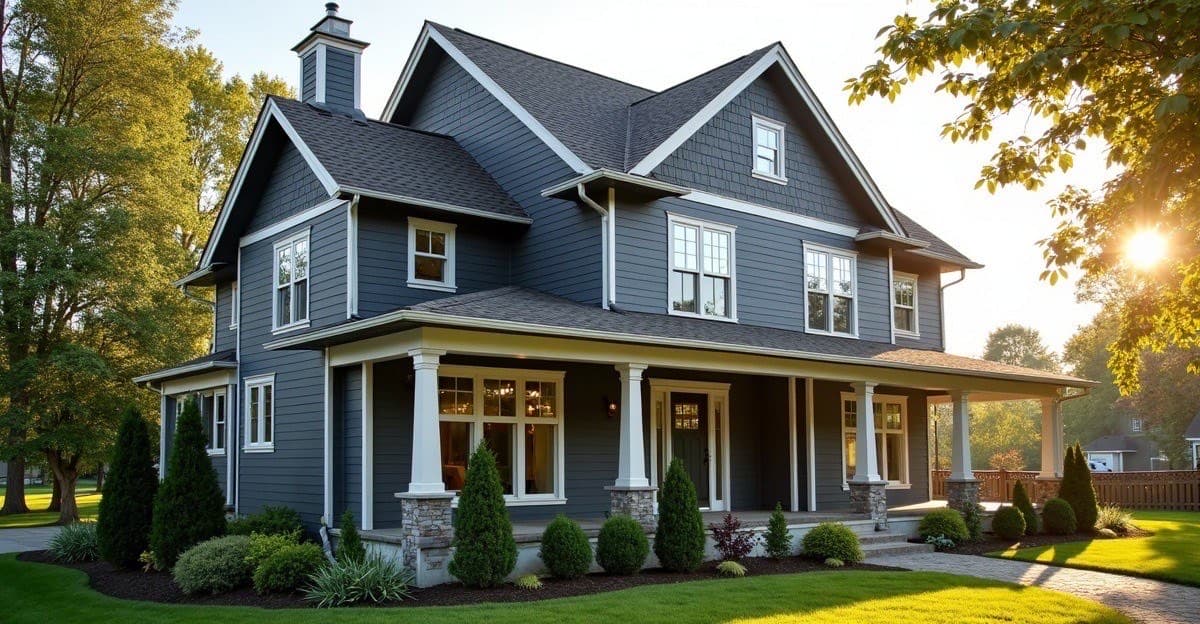 LP SmartSide engineered wood lap siding on a craftsman home