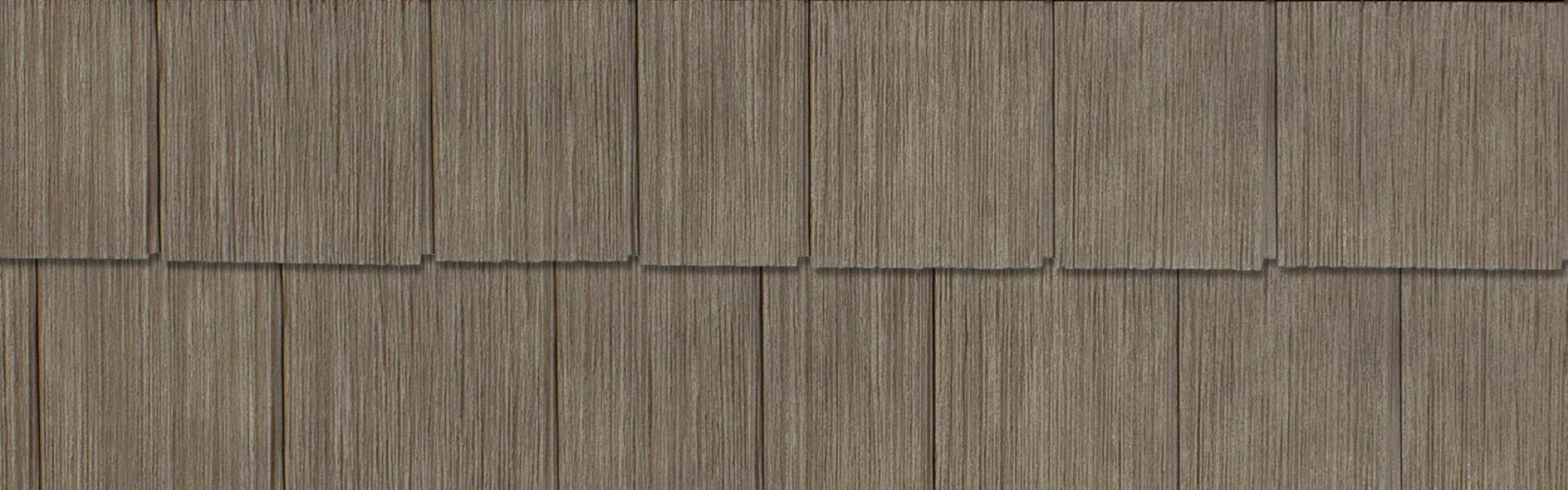 Novik RS8 polymer cedar shake siding in cedar blend, 8-foot panel format